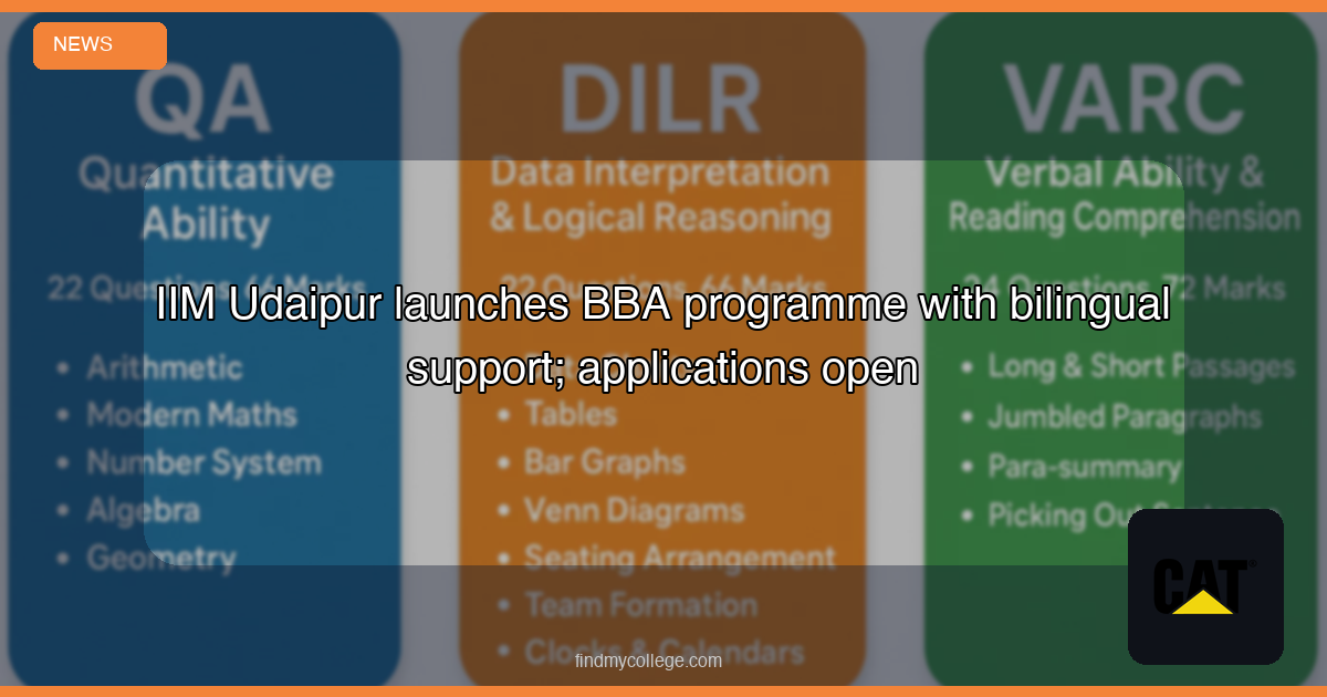 IIM Udaipur launches BBA programme with bilingual support; applications open - featured image
