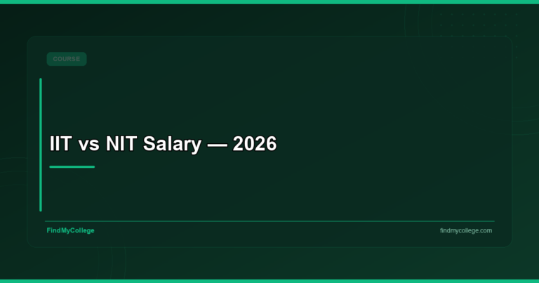 IIT vs NIT Salary — 2026