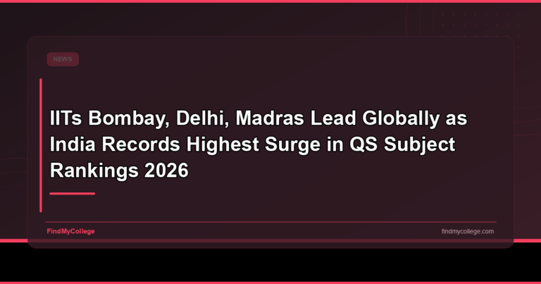 IITs Bombay, Delhi, Madras lead globally as India records highest surge in QS Subject Rankings 2026