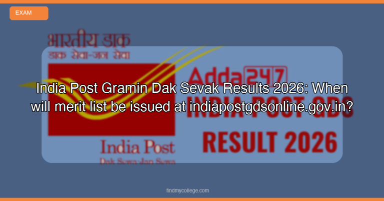 India Post Gramin Dak Sevak Results 2026: When will merit list be issued at indiapostgdsonline.gov.in?
