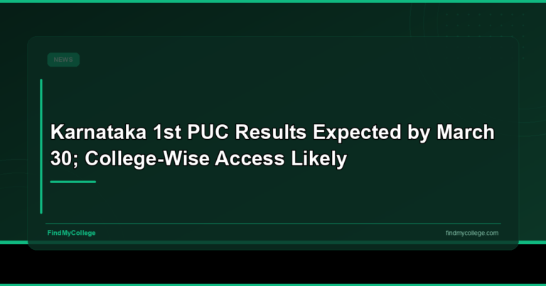 Karnataka 1st PUC results expected by March 30; college-wise access likely