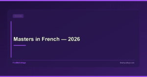 Masters in French — 2026