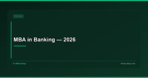 MBA in Banking — 2026