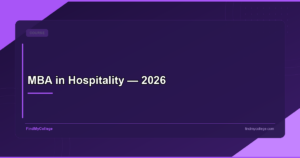 MBA in Hospitality — 2026