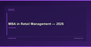 MBA in Retail Management — 2026