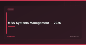 MBA Systems Management — 2026