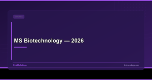 MS Biotechnology — 2026