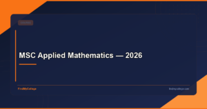 MSC Applied Mathematics — 2026