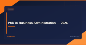PhD in Business Administration — 2026