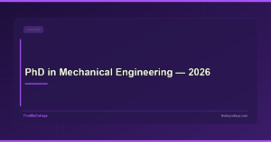 PhD in Mechanical Engineering — 2026