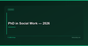 PhD in Social Work — 2026