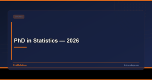 PhD in Statistics — 2026