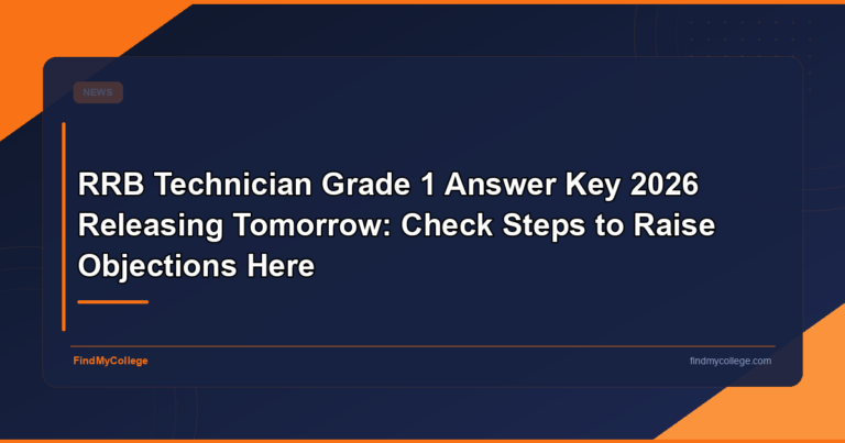 RRB Technician Grade 1 answer key 2026 releasing tomorrow: Check steps to raise objections here