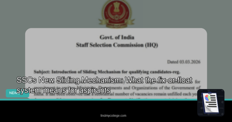 SSC’s New ‘Sliding Mechanism’: What the Fix-or-Float System Means for Aspirants - FindMyCollege