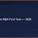 Subject in BBA First Year — 2026