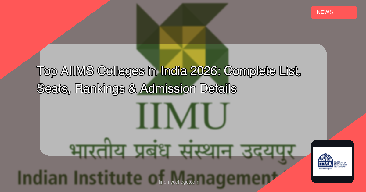 Top AIIMS Colleges in India 2026: Complete List, Seats, Rankings & Admission Details - featured image