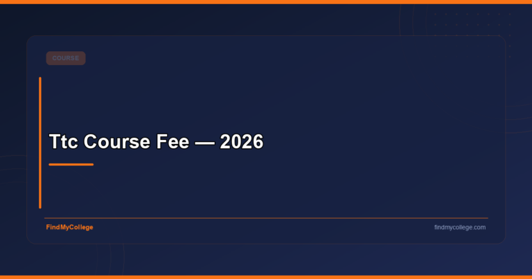 Ttc Course Fee — 2026