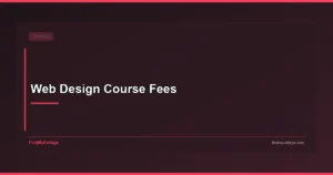 Web Design Course Fees