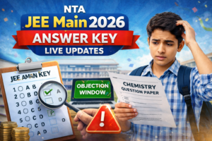 NTA JEE Main 2026 Answer Key Live Updates