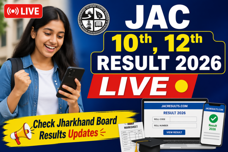 JAC Class 10th, 12th Result 2026 Live Updates