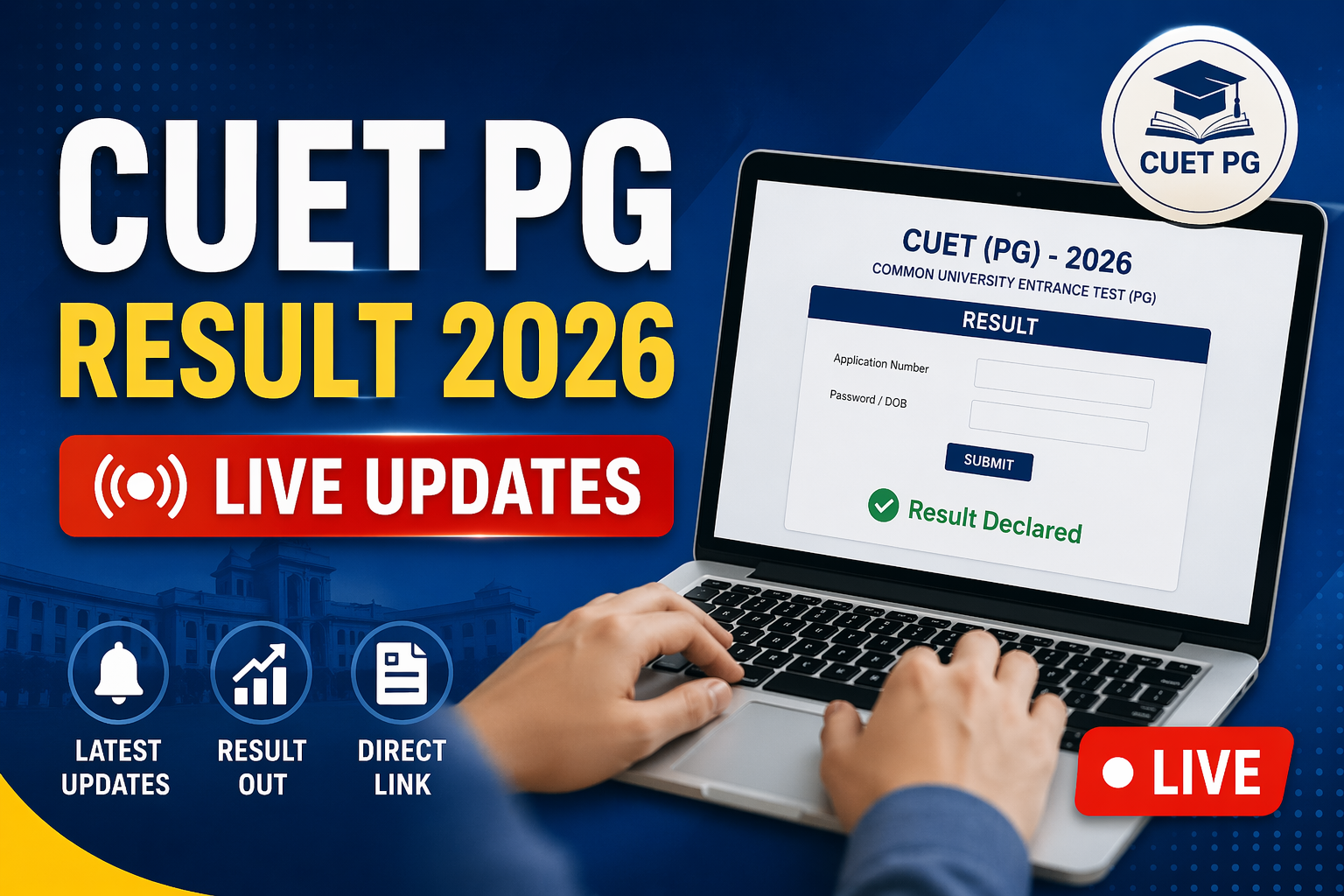 CUET PG Result 2026 Live Updates