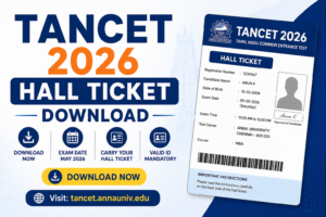 TANCET 2026 Hall Ticket Download