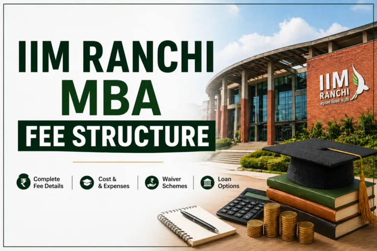 IIM Ranchi MBA Fees 2026: Total Cost, Waiver Schemes & Loan Options