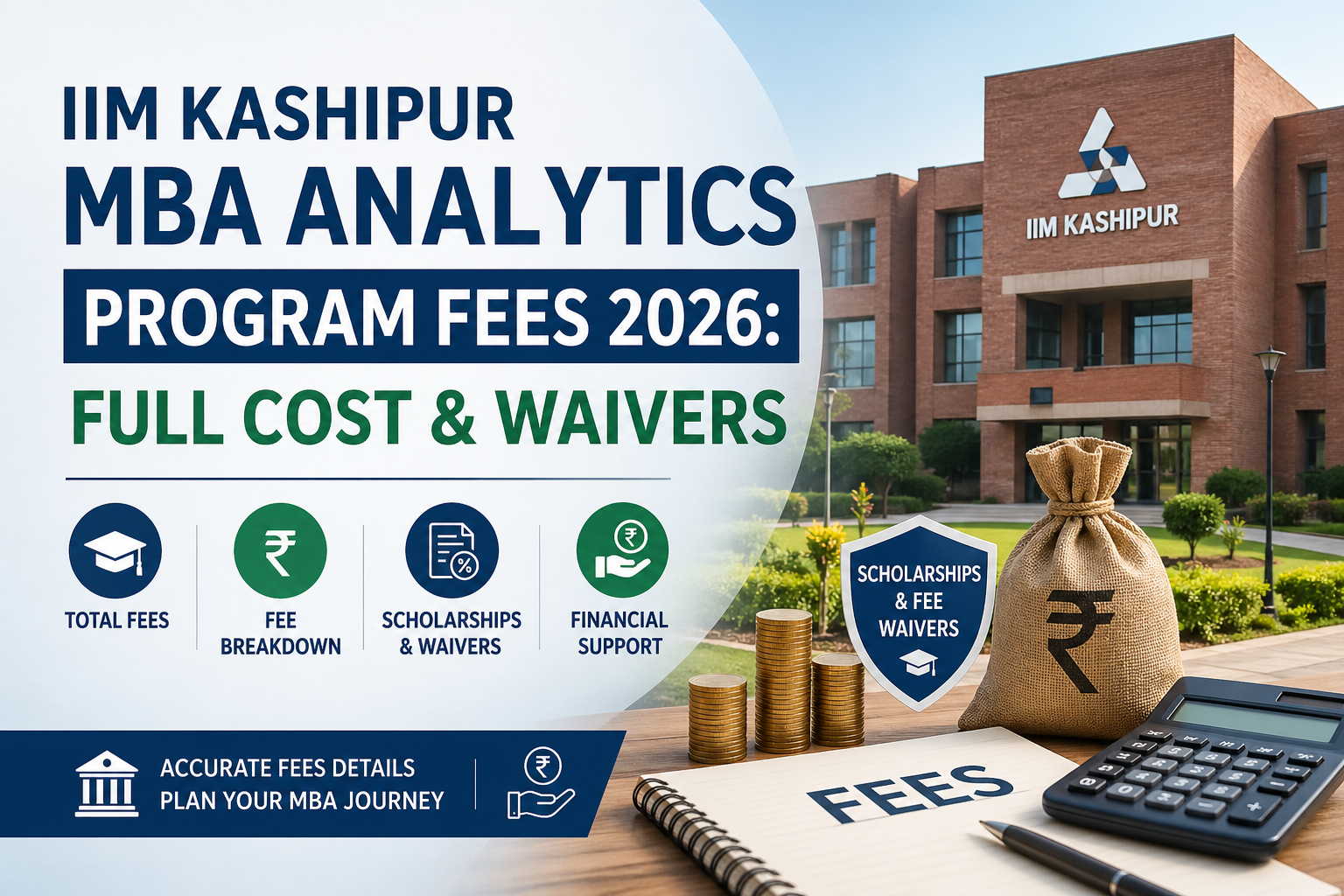 IIM Kashipur MBA Analytics Program Fees 2026: Full Cost & Waivers