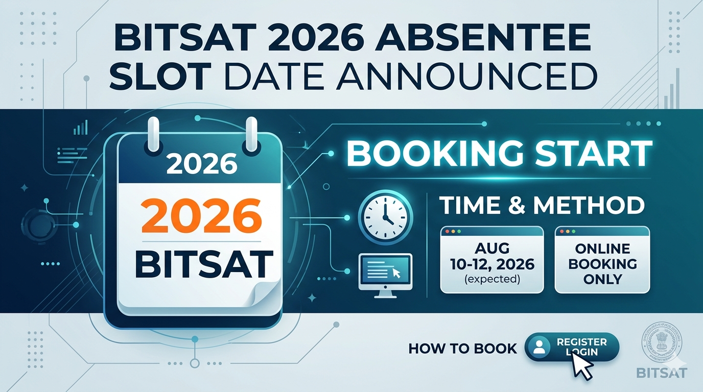 BITSAT 2026 Absentee Slot Date Announced