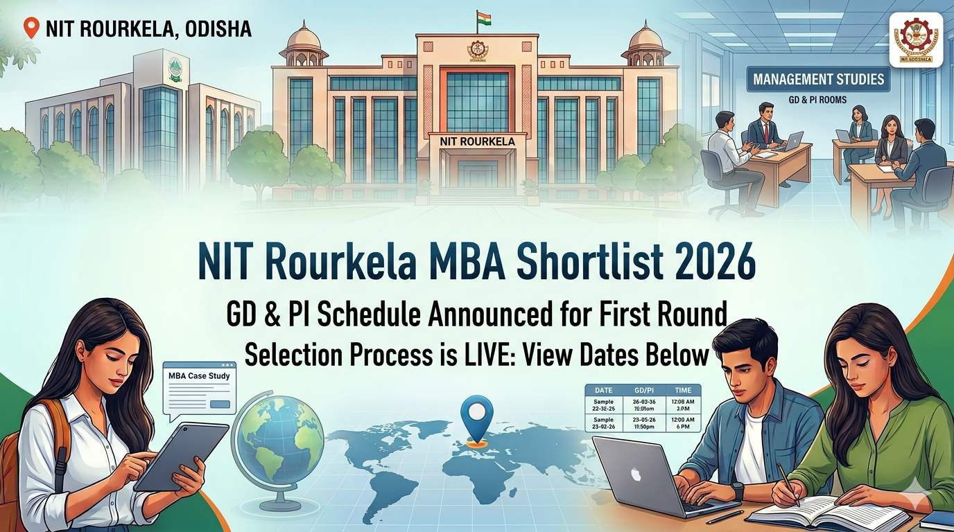 NIT Rourkela MBA Shortlist 2026: GD & PI Schedule Announced for First Round