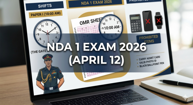 NDA 1 Exam 2026 (April 12)