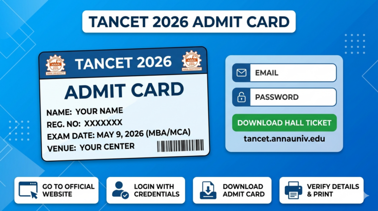 Anna University Releases TANCET Admit Card 2026
