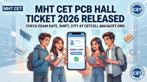 MHT CET PCB Hall Ticket 2026 Released