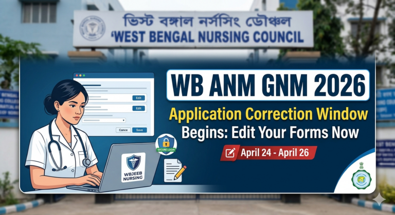 WB ANM GNM 2026 Application Correction Window Opens