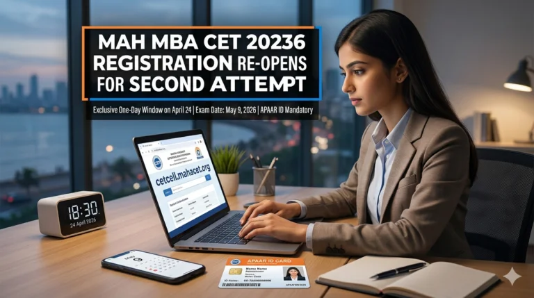 MAH MBA CET 2026: Registration Window Re-opens Today