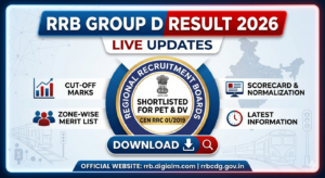 RRB Group D Result 2026 Live Updates