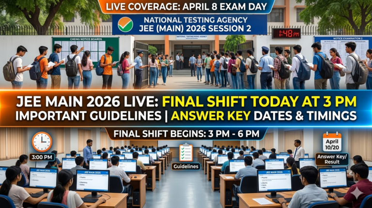 JEE Main 2026 April 8 Session 2 Live Updates