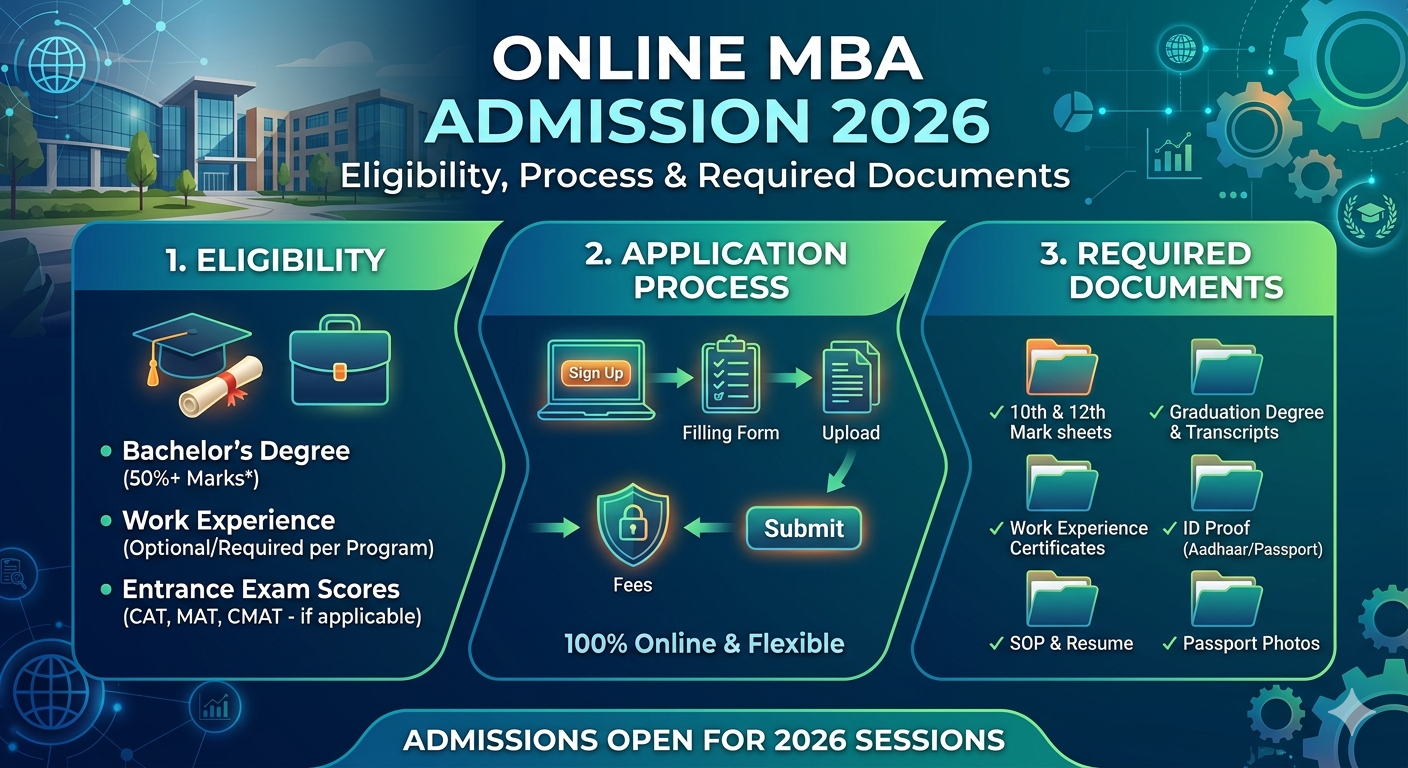 Online MBA Admission 2026: Eligibility, Process & Required Documents