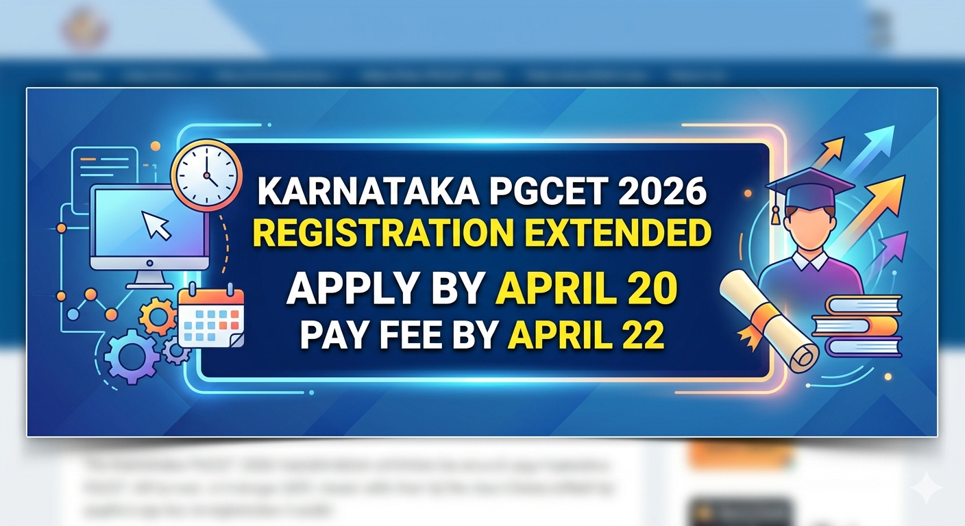 Karnataka PGCET 2026 Registration Extended