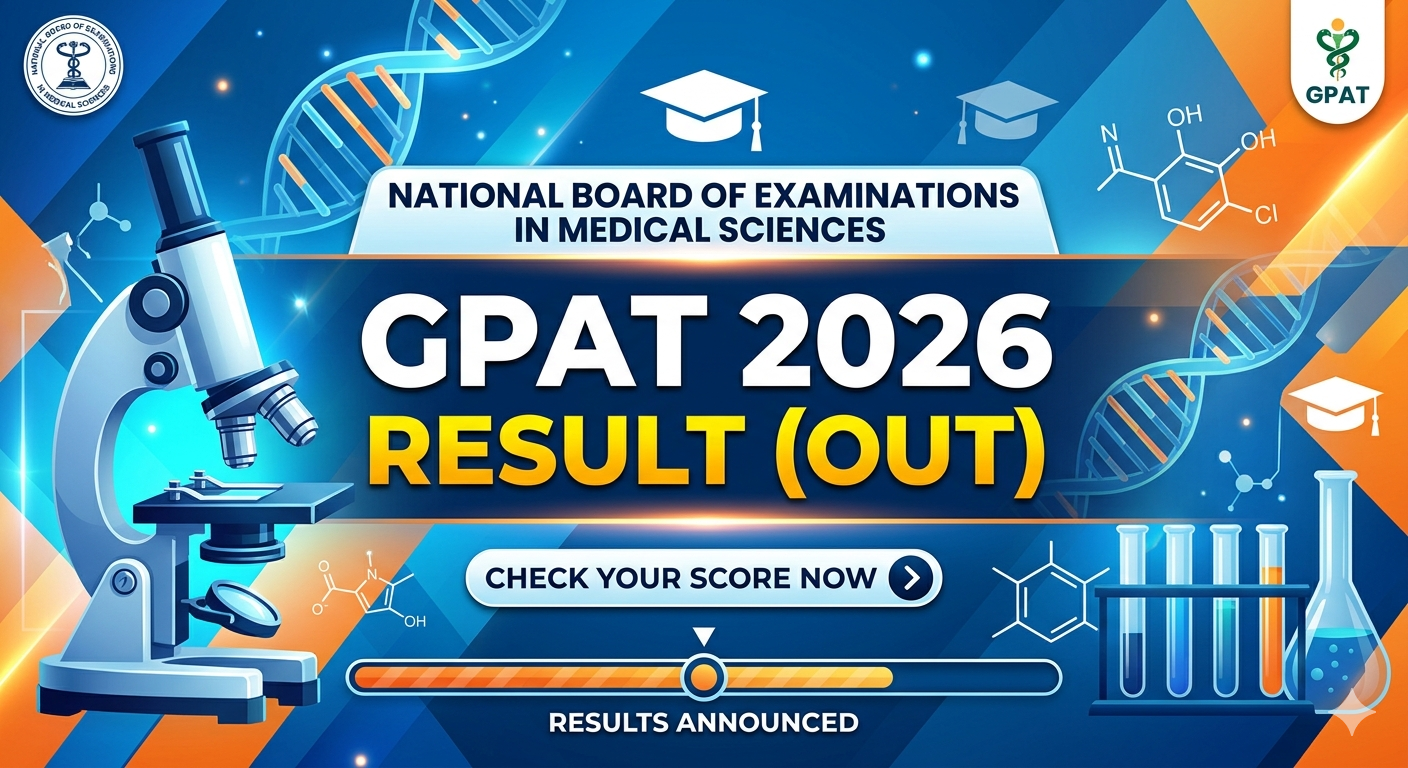 GPAT 2026 Result Declared: Direct Link to Download Merit List, Cutoff, and Topper List