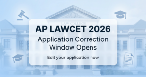 AP LAWCET 2026 Application Correction Window Opens; Edit Your Forms Now at cets.apsche.ap.gov.in