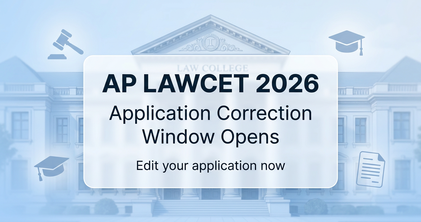 AP LAWCET 2026 Application Correction Window Opens