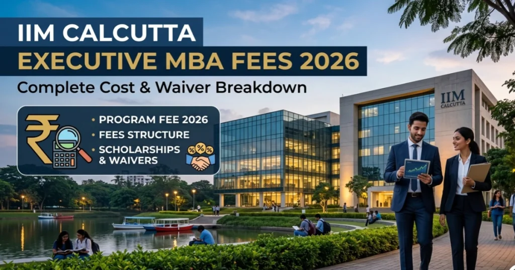 IIM Calcutta Executive MBA Fees 2026: Complete Cost & Waiver Breakdown