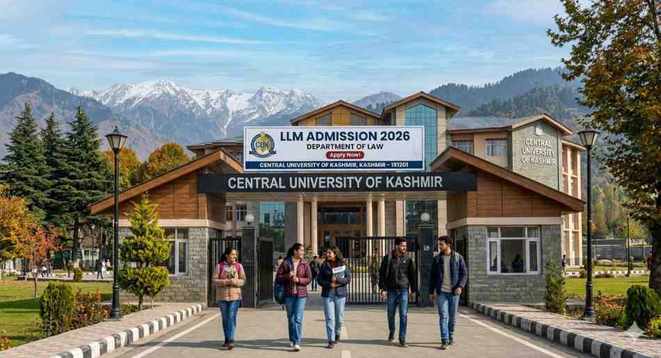Central University of Kashmir LLM Admission 2026
