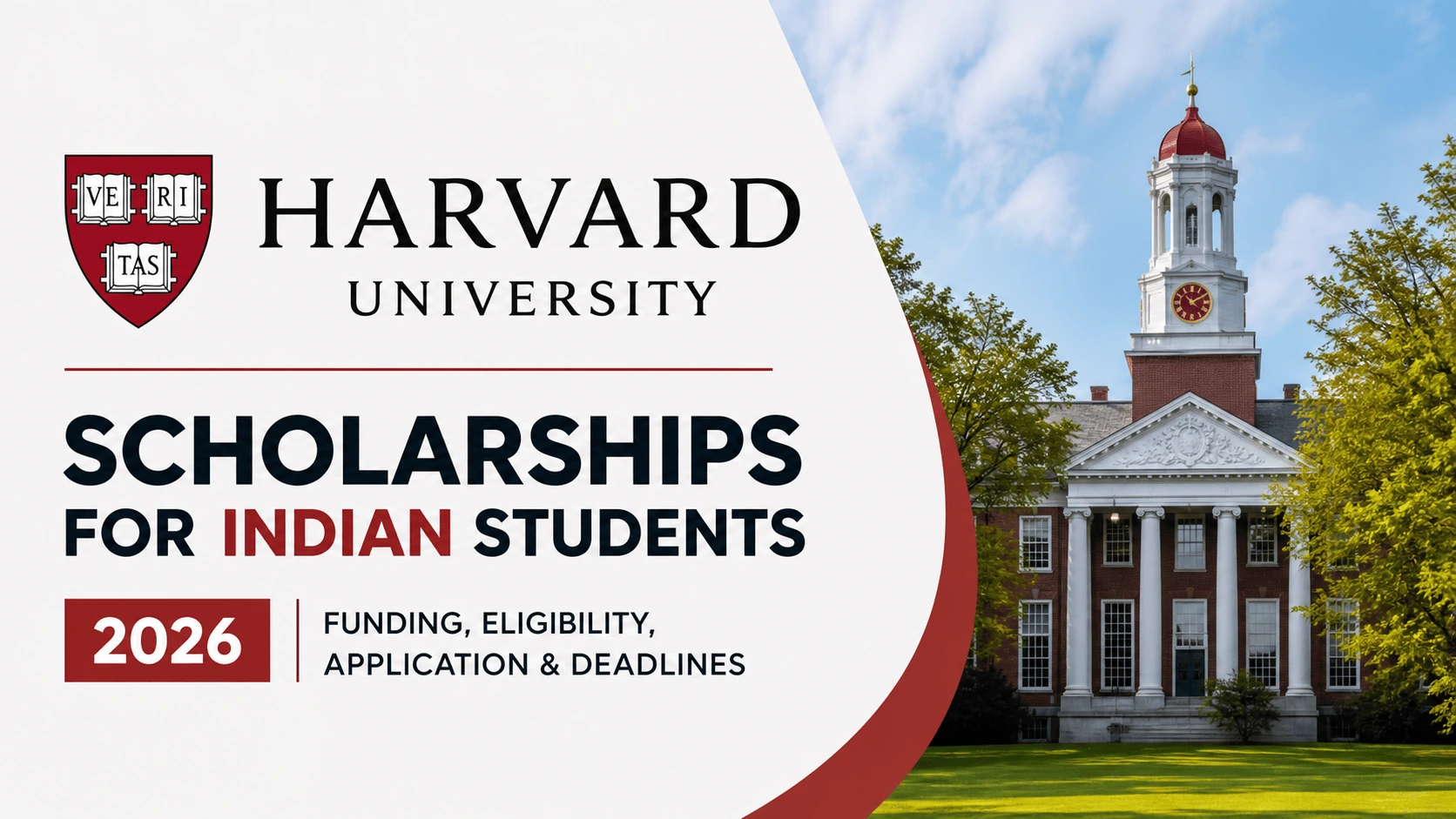 Harvard University Scholarships for Indian Students 2026
