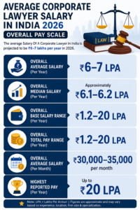 Corporate Lawyers Salary in India