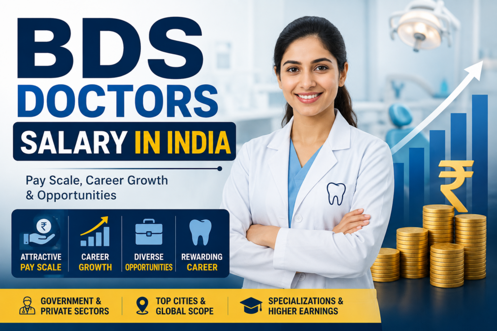 BDS Doctor Salary in India 2026: Pay Scale, Career Growth & Scope