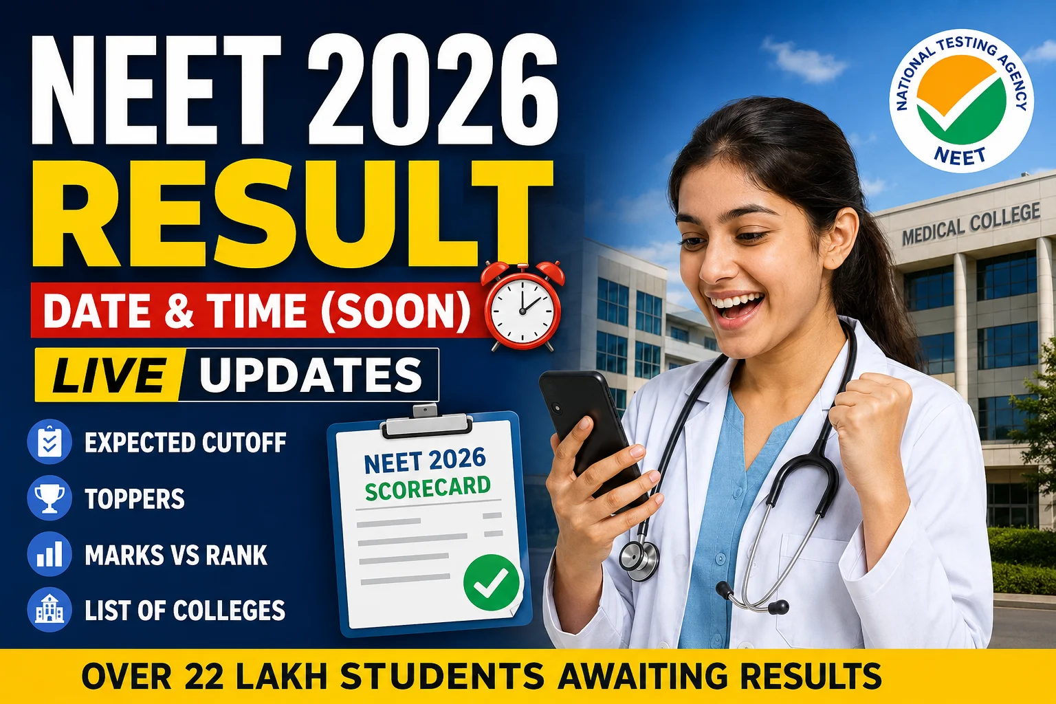 NEET 2026 Result Date & Time