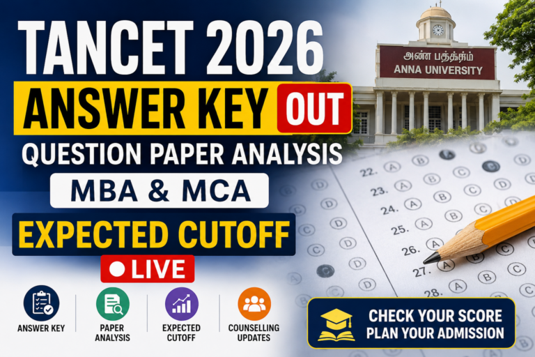TANCET 2026 Answer Key
