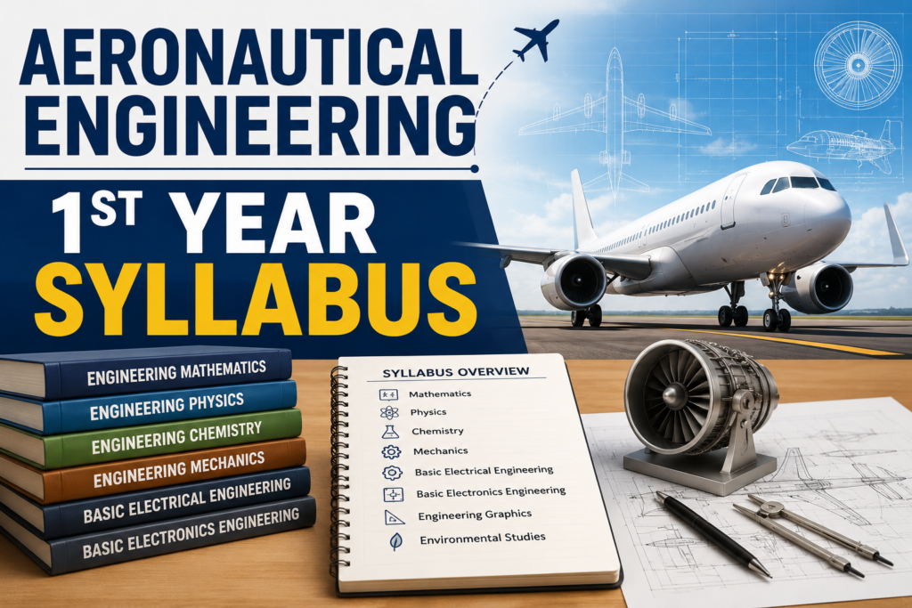 Aeronautical Engineering 1st Year Syllabus: Core Subjects & Curriculum 2026